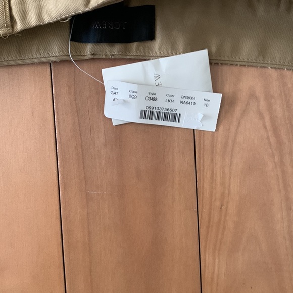 JCrew cotton pants in tan khaki color bottoned fly . Size 10 - Picture 5 of 11